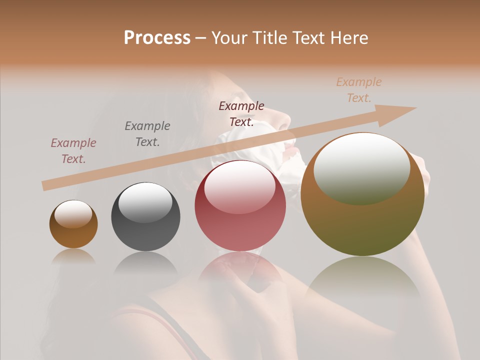 Woman Shave Mirror PowerPoint Template