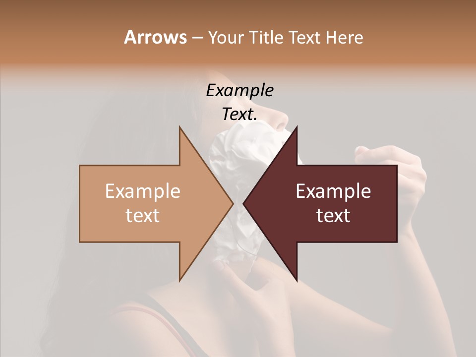 Woman Shave Mirror PowerPoint Template
