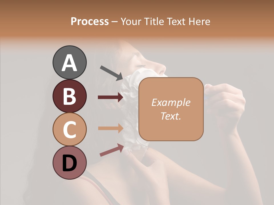 Woman Shave Mirror PowerPoint Template