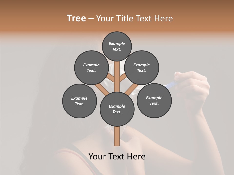 Woman Shave Mirror PowerPoint Template