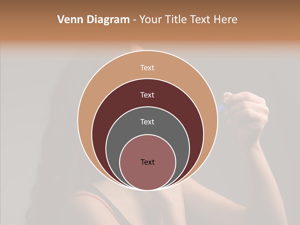 Woman Shave Mirror PowerPoint Template