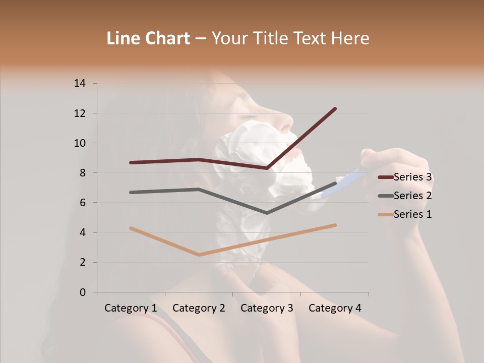 Woman Shave Mirror PowerPoint Template