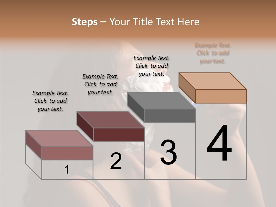 Woman Shave Mirror PowerPoint Template