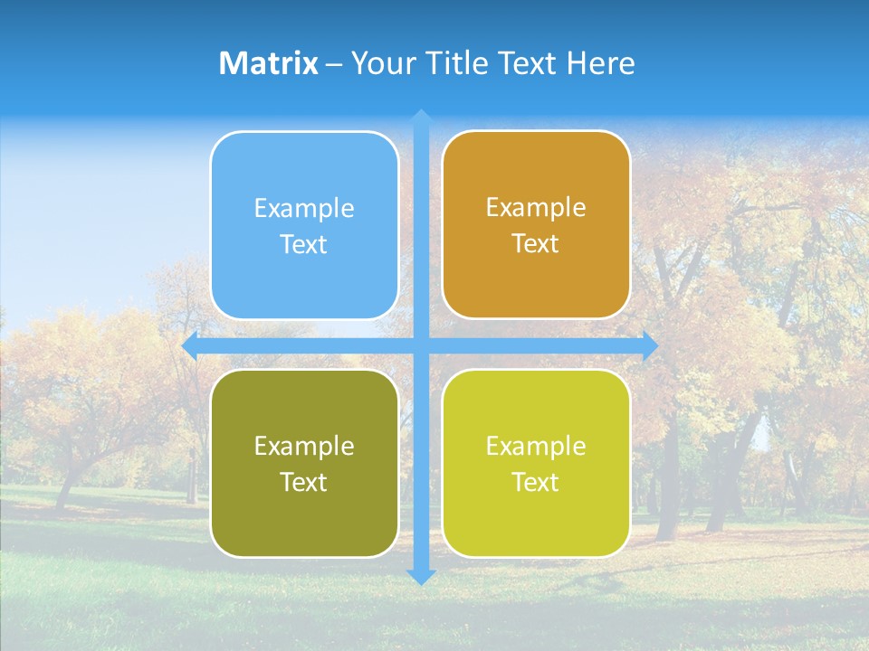 Stem Environment Trees PowerPoint Template