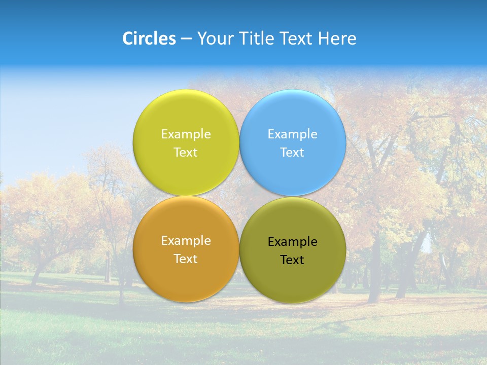 Stem Environment Trees PowerPoint Template
