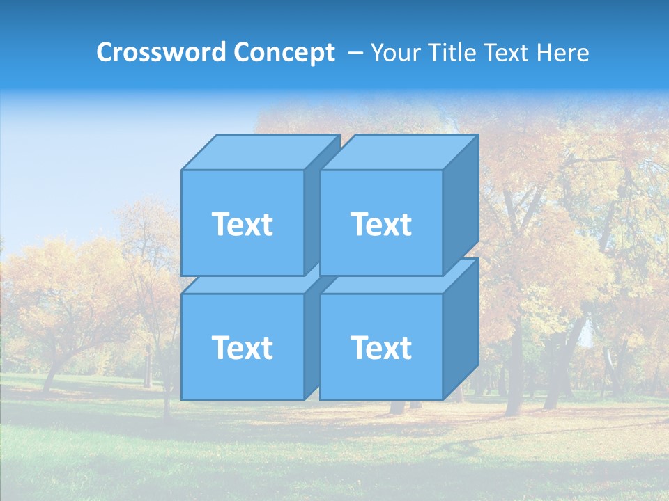Stem Environment Trees PowerPoint Template