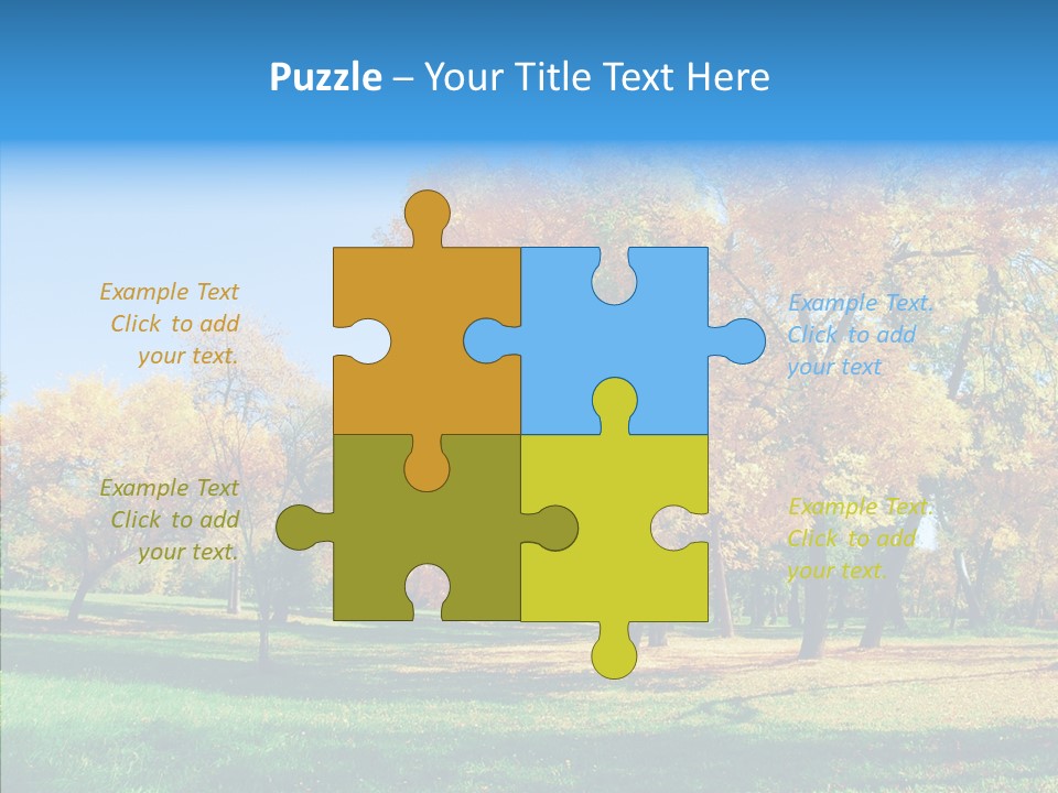 Stem Environment Trees PowerPoint Template