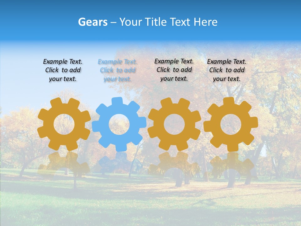 Stem Environment Trees PowerPoint Template