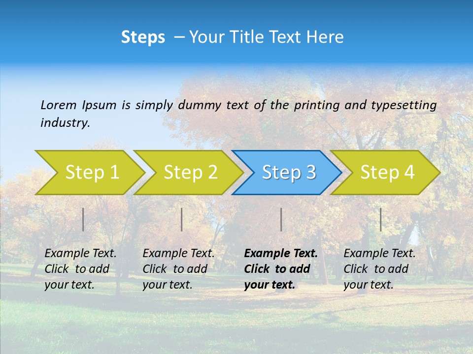 Stem Environment Trees PowerPoint Template