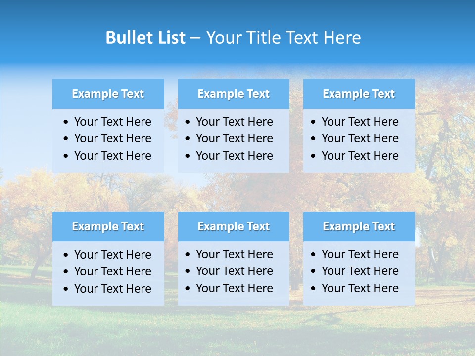 Stem Environment Trees PowerPoint Template