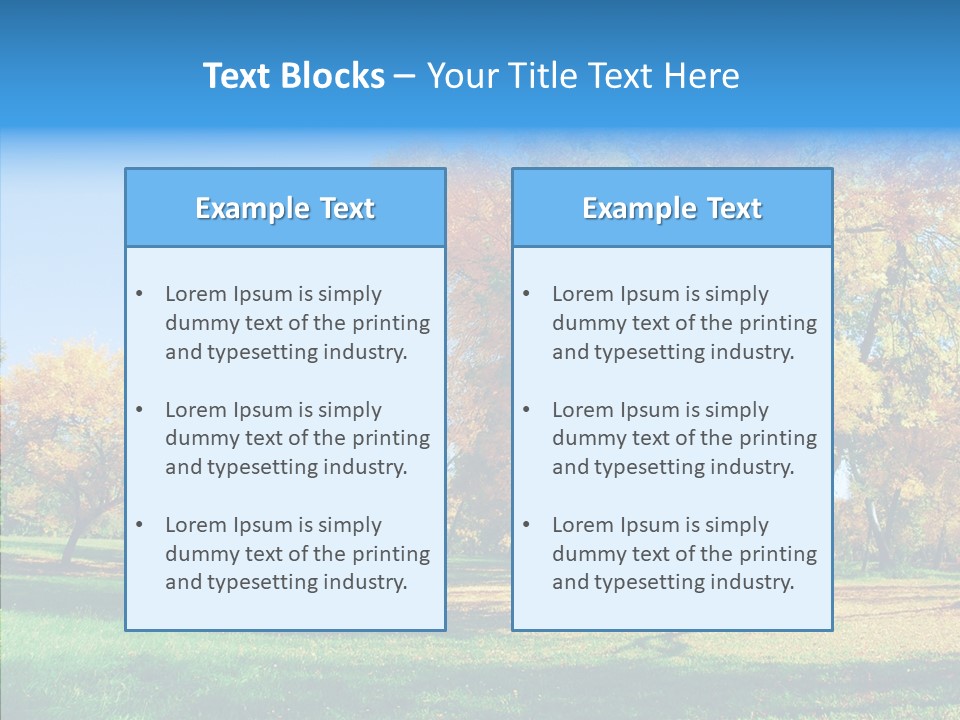 Stem Environment Trees PowerPoint Template