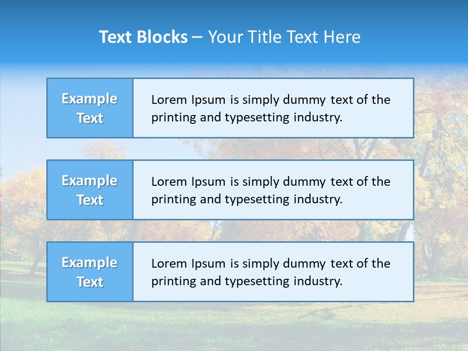 Stem Environment Trees PowerPoint Template