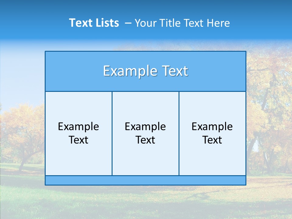 Stem Environment Trees PowerPoint Template