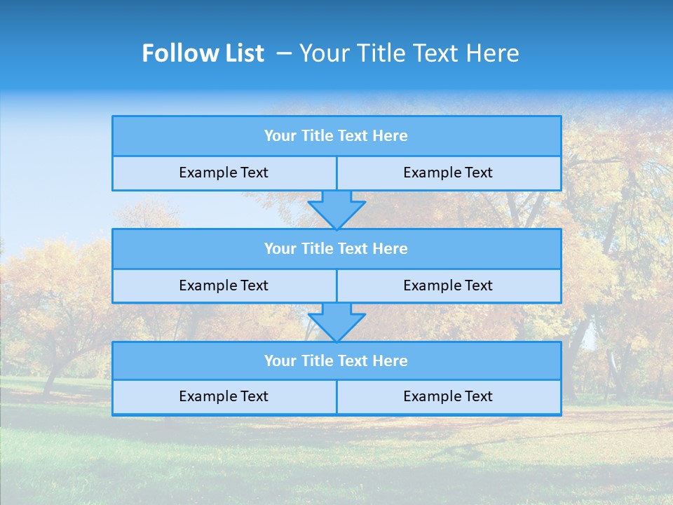 Stem Environment Trees PowerPoint Template