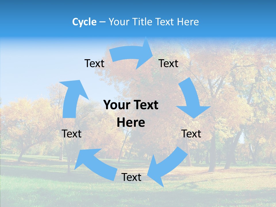 Stem Environment Trees PowerPoint Template