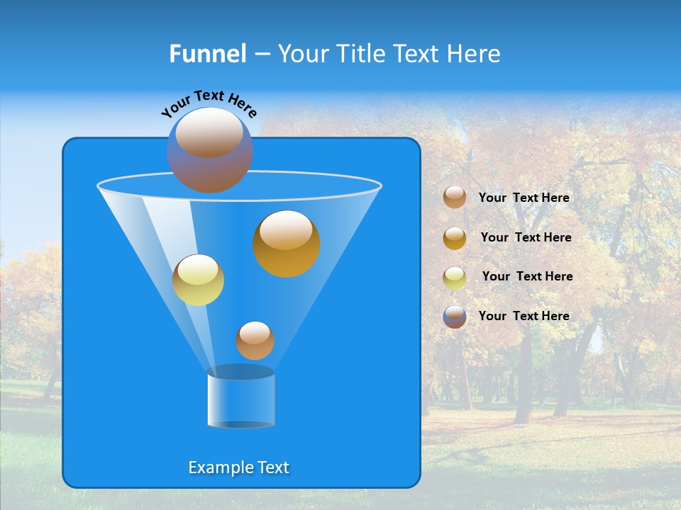 Stem Environment Trees PowerPoint Template