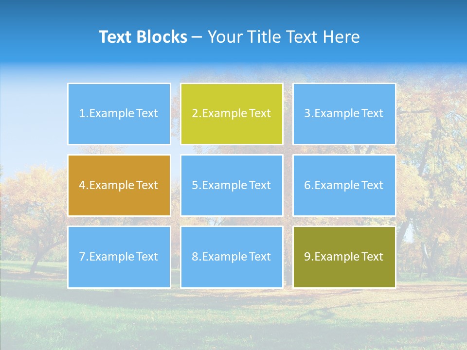 Stem Environment Trees PowerPoint Template