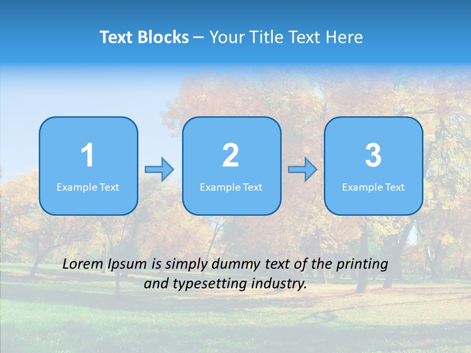 Stem Environment Trees PowerPoint Template
