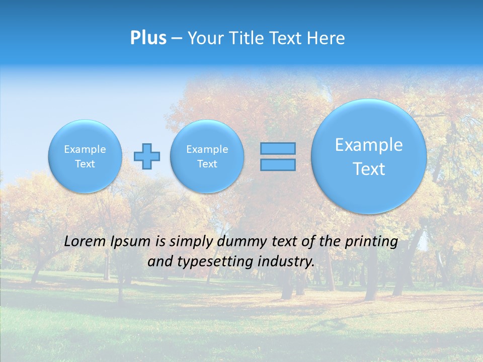 Stem Environment Trees PowerPoint Template