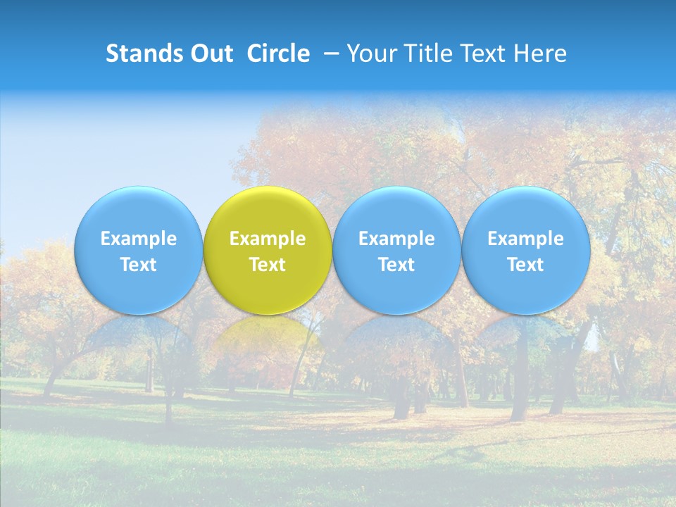 Stem Environment Trees PowerPoint Template