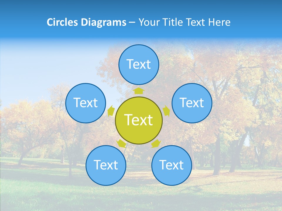Stem Environment Trees PowerPoint Template