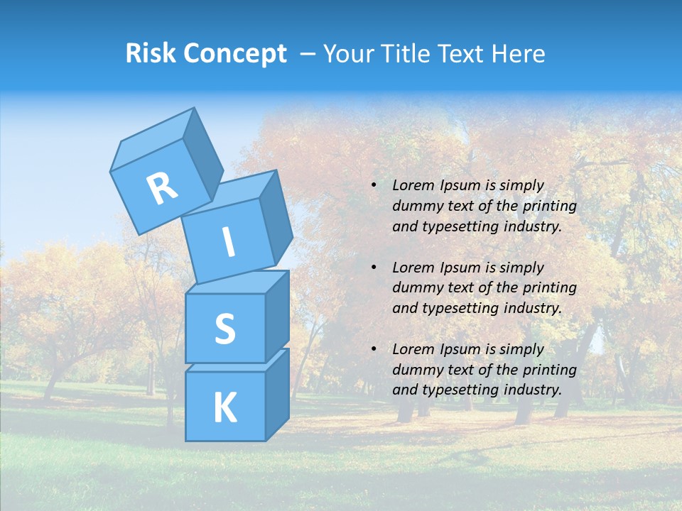 Stem Environment Trees PowerPoint Template