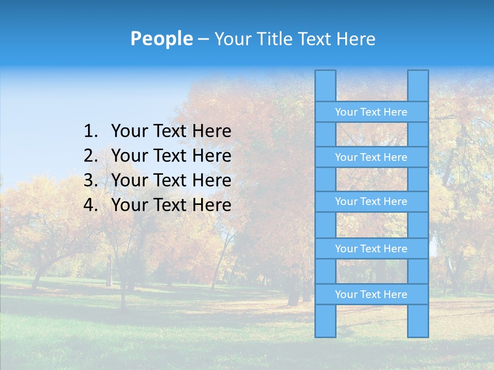 Stem Environment Trees PowerPoint Template