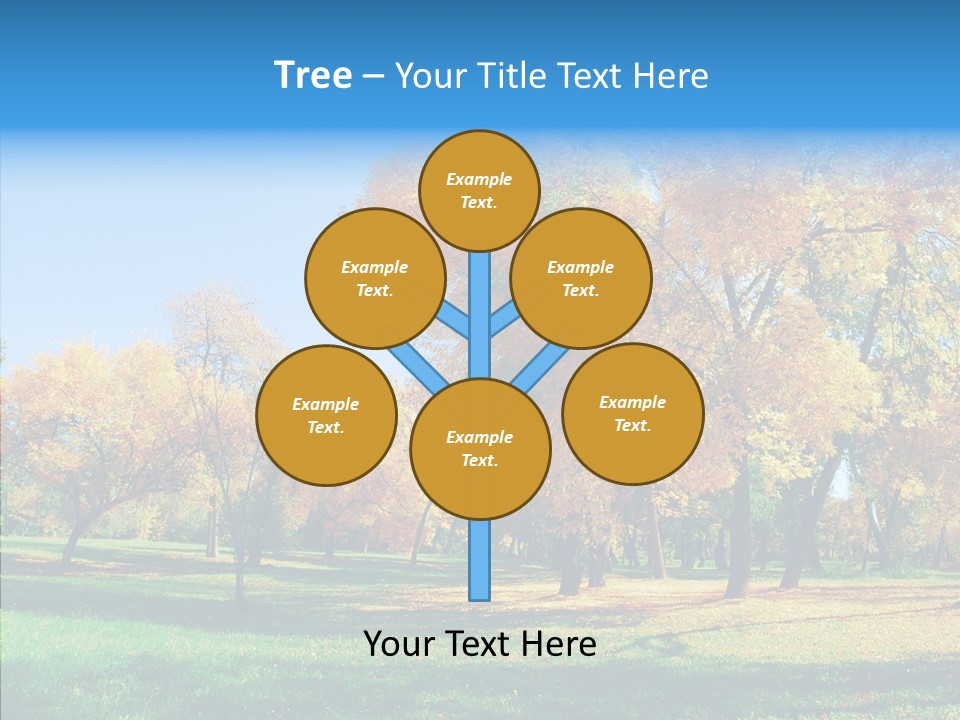 Stem Environment Trees PowerPoint Template