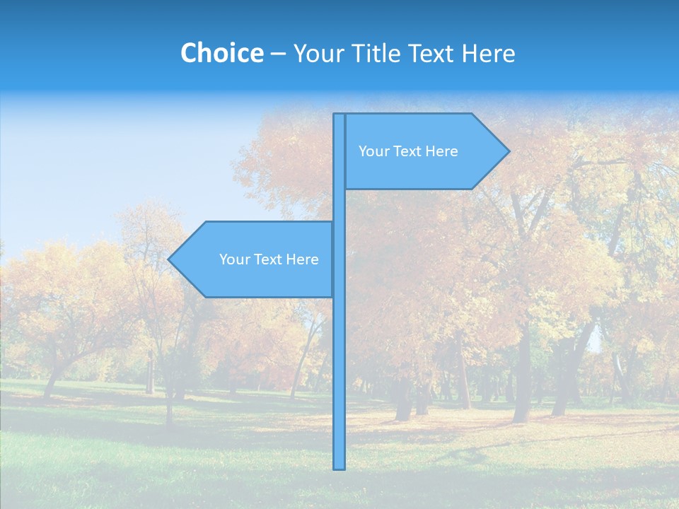 Stem Environment Trees PowerPoint Template