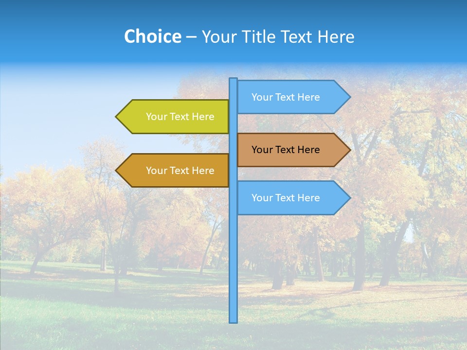 Stem Environment Trees PowerPoint Template