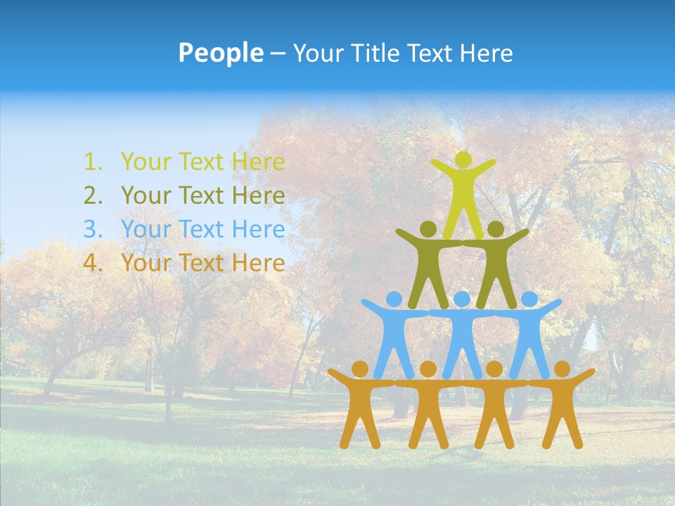 Stem Environment Trees PowerPoint Template