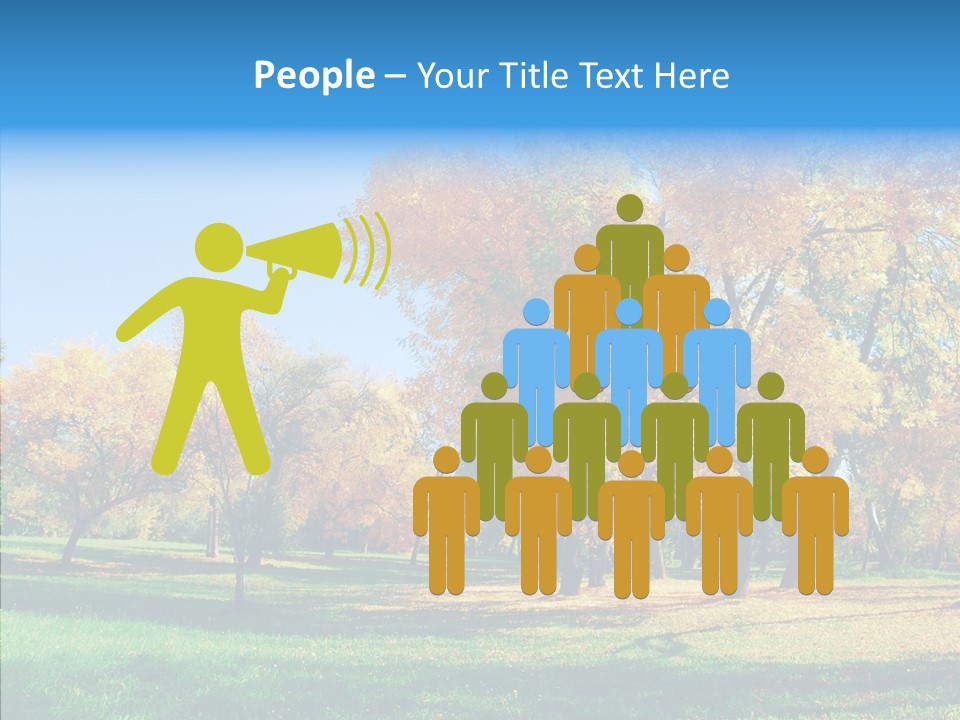 Stem Environment Trees PowerPoint Template