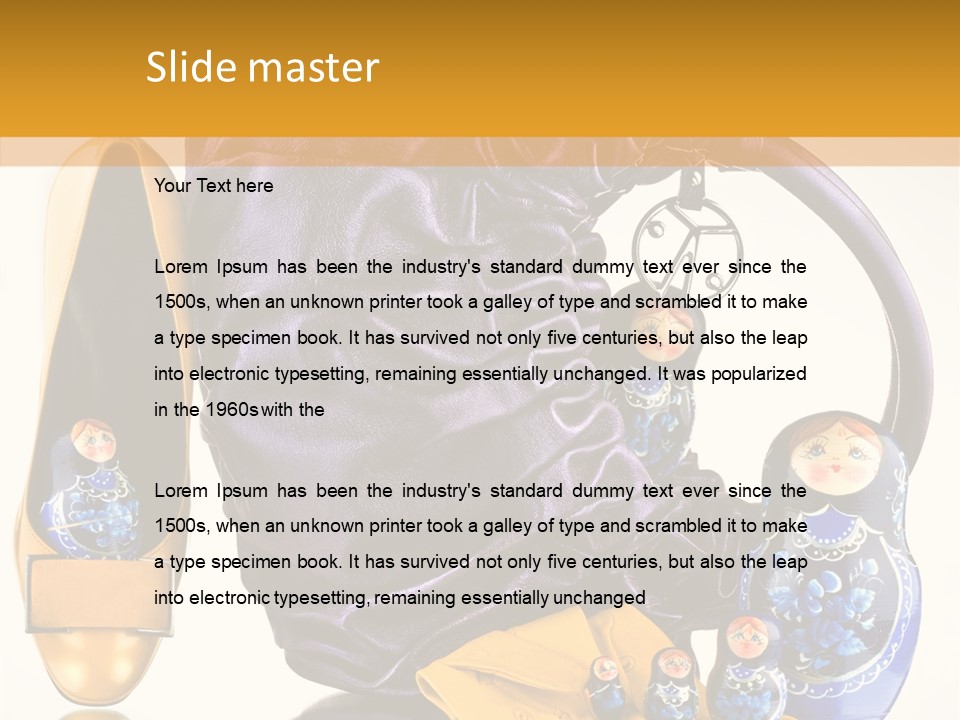 Persons Case Haversack PowerPoint Template