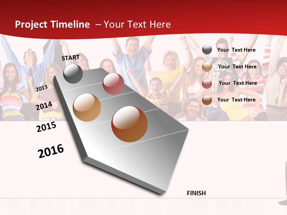 Crowd Euphoria Celebration PowerPoint Template