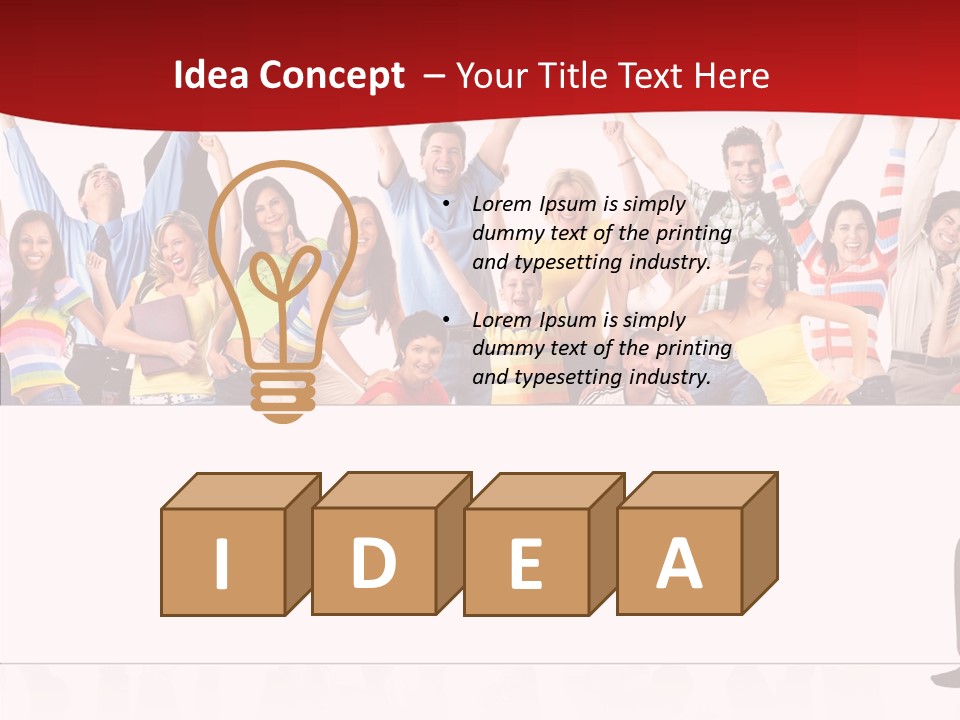 Crowd Euphoria Celebration PowerPoint Template