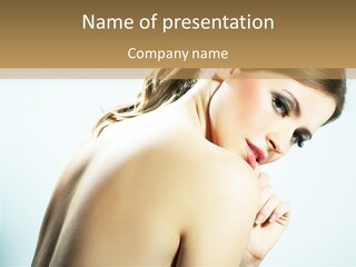 Females Life Lips PowerPoint Template