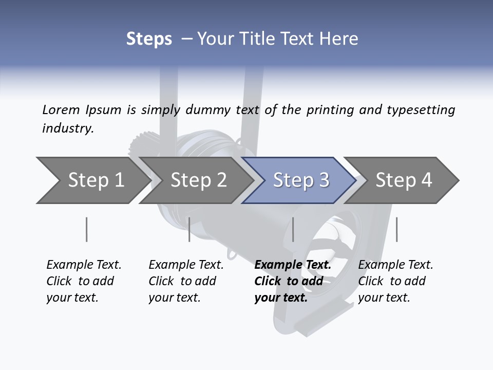 Clapboard Spot Night PowerPoint Template