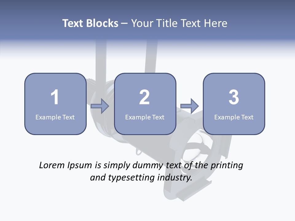 Clapboard Spot Night PowerPoint Template