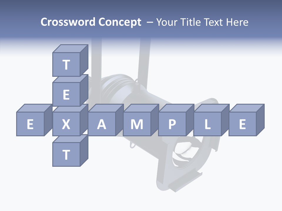 Clapboard Spot Night PowerPoint Template