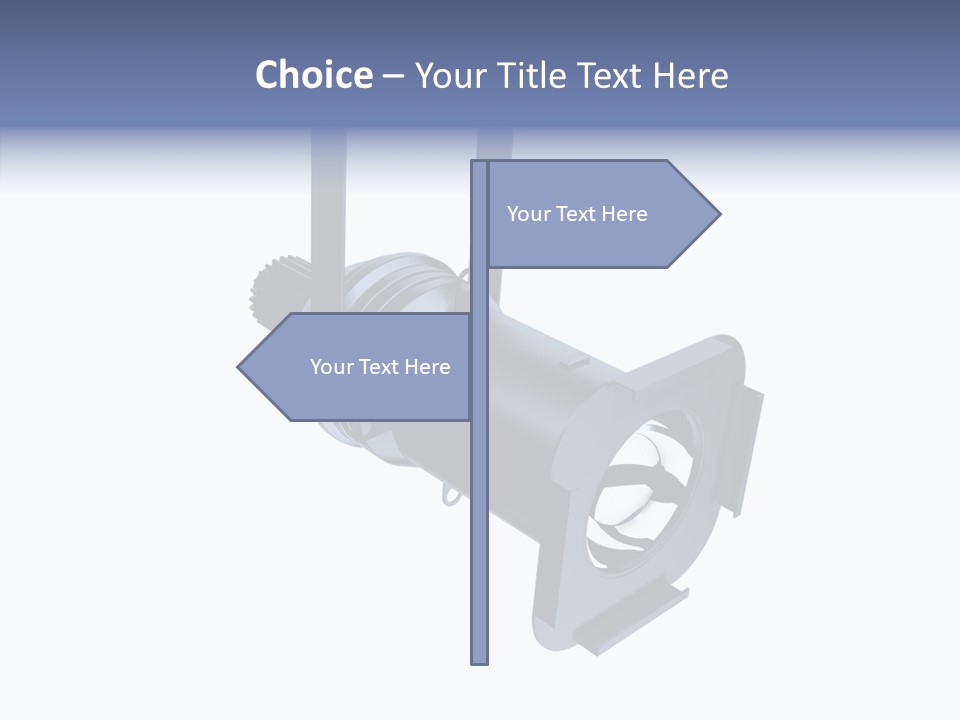 Clapboard Spot Night PowerPoint Template