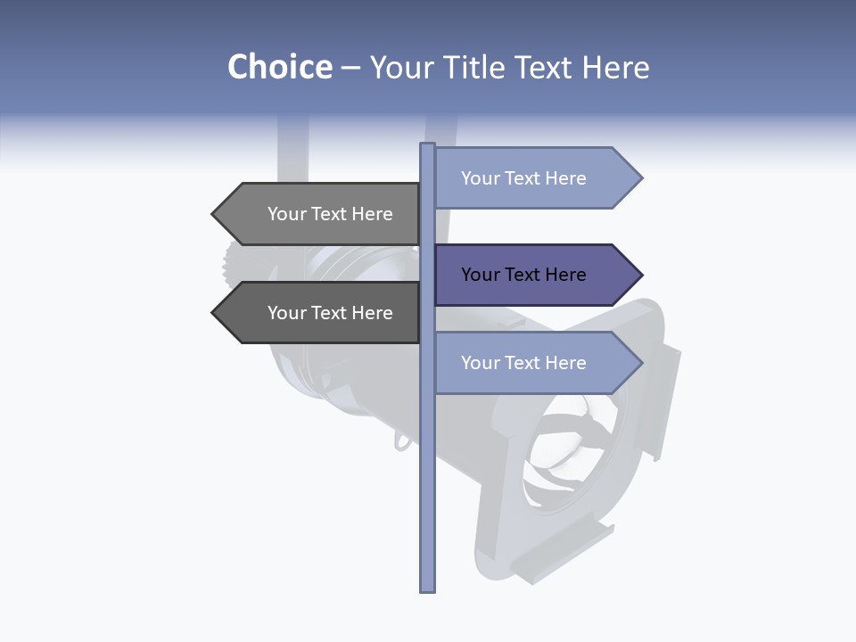 Clapboard Spot Night PowerPoint Template