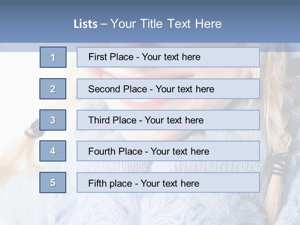 Headshot Fashion Isolated PowerPoint Template