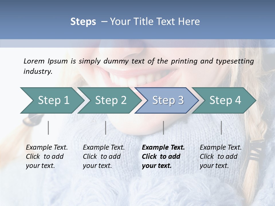 Headshot Fashion Isolated PowerPoint Template