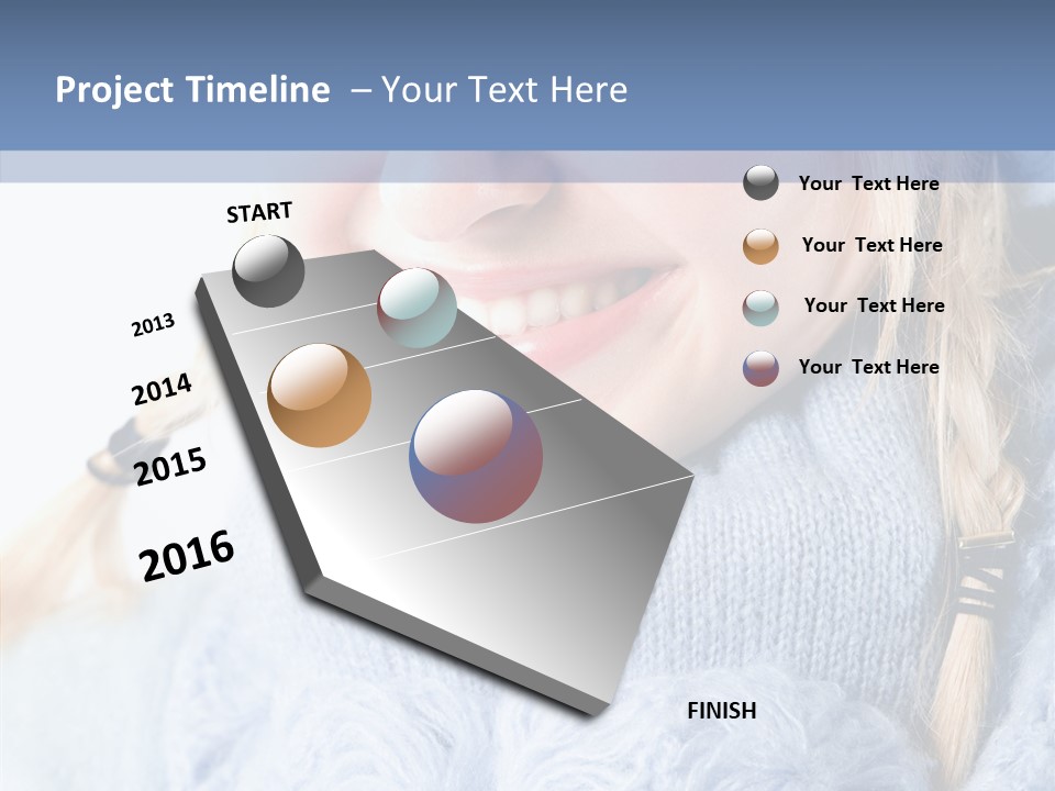 Headshot Fashion Isolated PowerPoint Template