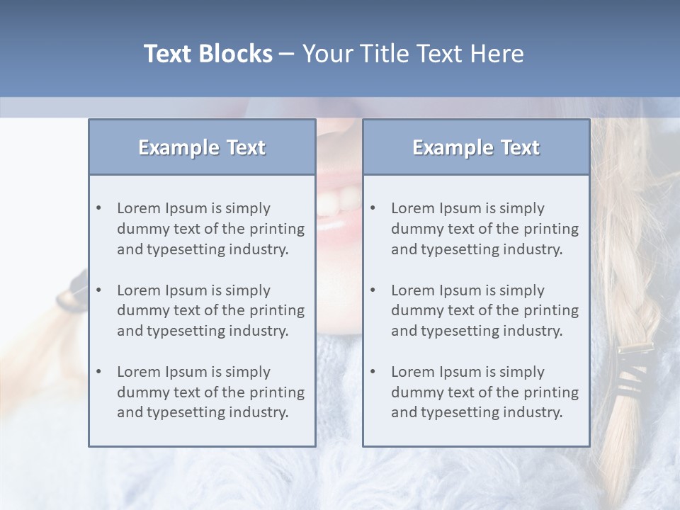 Headshot Fashion Isolated PowerPoint Template