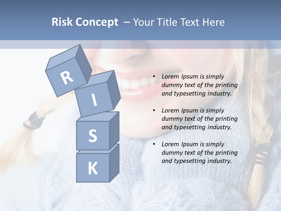 Headshot Fashion Isolated PowerPoint Template