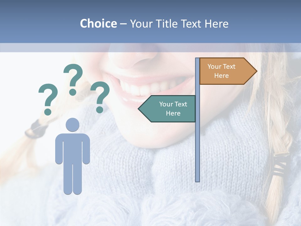 Headshot Fashion Isolated PowerPoint Template