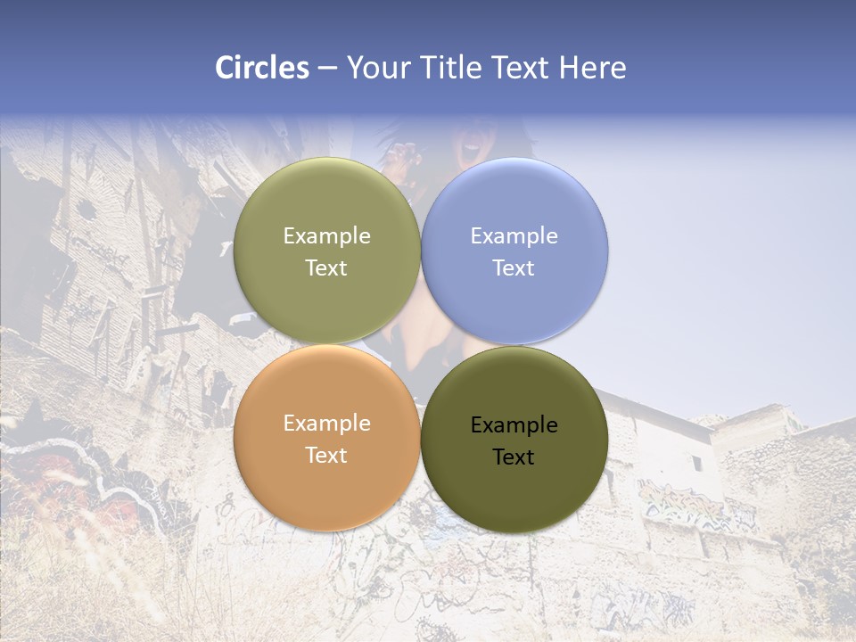 Caucasian Crying Emo PowerPoint Template