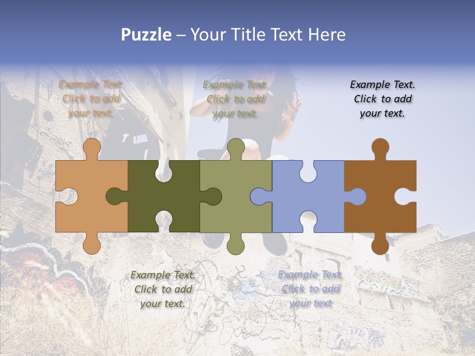 Caucasian Crying Emo PowerPoint Template