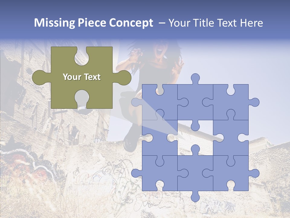 Caucasian Crying Emo PowerPoint Template
